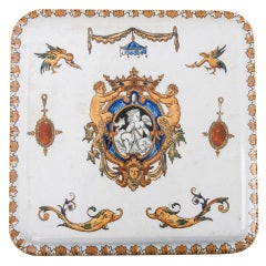 French 19th Century Painted Trivet