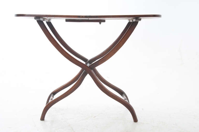 English 19th Century Walnut Coaching Table