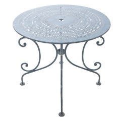 20th Century French Metal Garden Table
