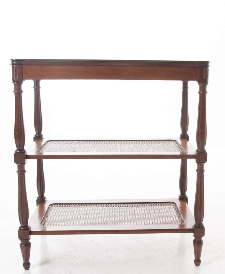 French 1920's Mahogany & Mirror Three Tier Server 2