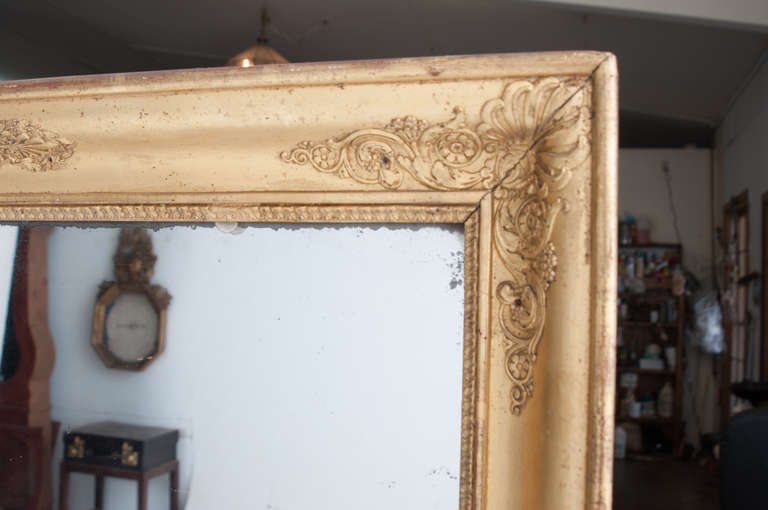 French 19th Century Empire Neoclassical Mirror In Good Condition In Baton Rouge, LA