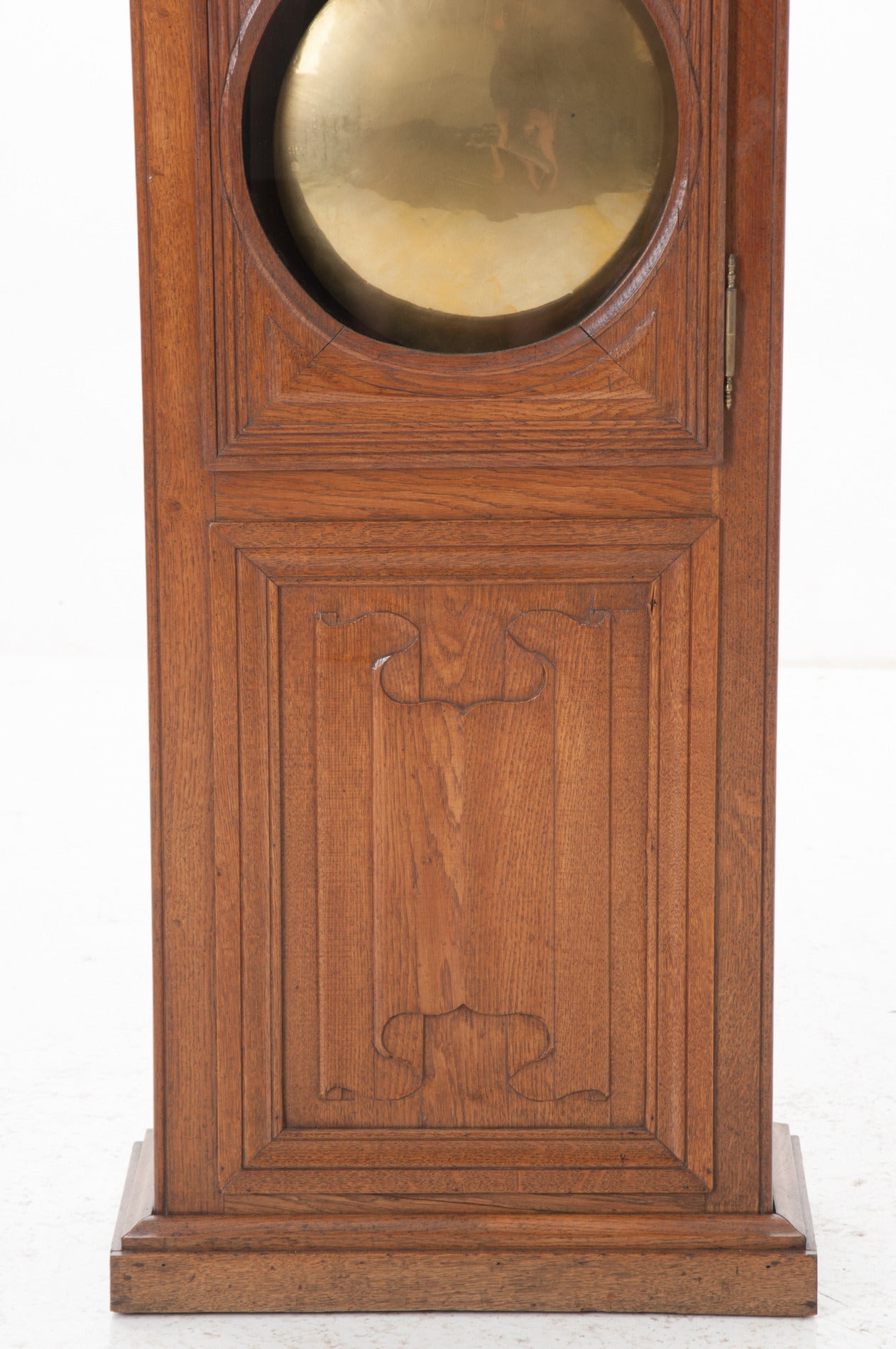 French 19th Century Oak Tall Case Clock 2