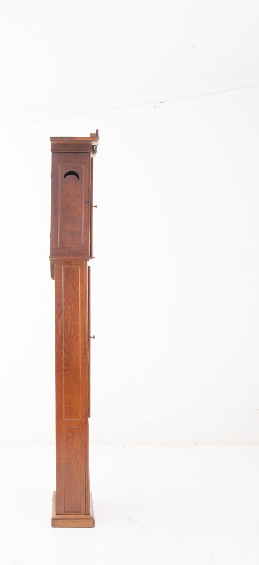 French 19th Century Oak Tall Case Clock 5