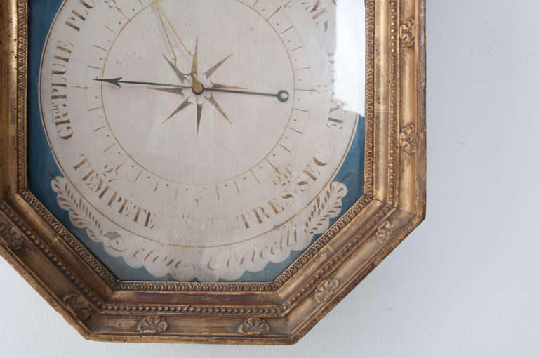 French 18th Century Gold Gilt Louis XVI Barometer 1