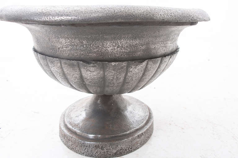 French 19th Century Charles X Polished Cast Iron Urn 2