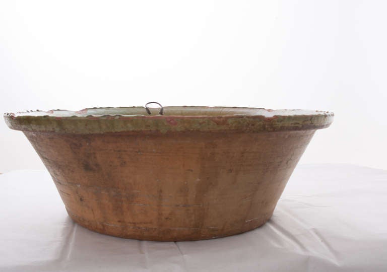 French English 19th Century Glazed Mixing Bowl