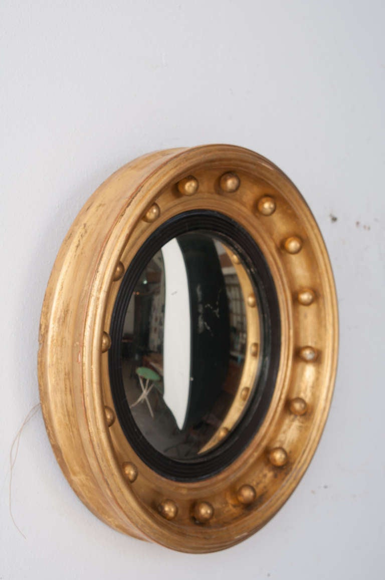 Gilt 20th Century English Bull's Eye Mirror