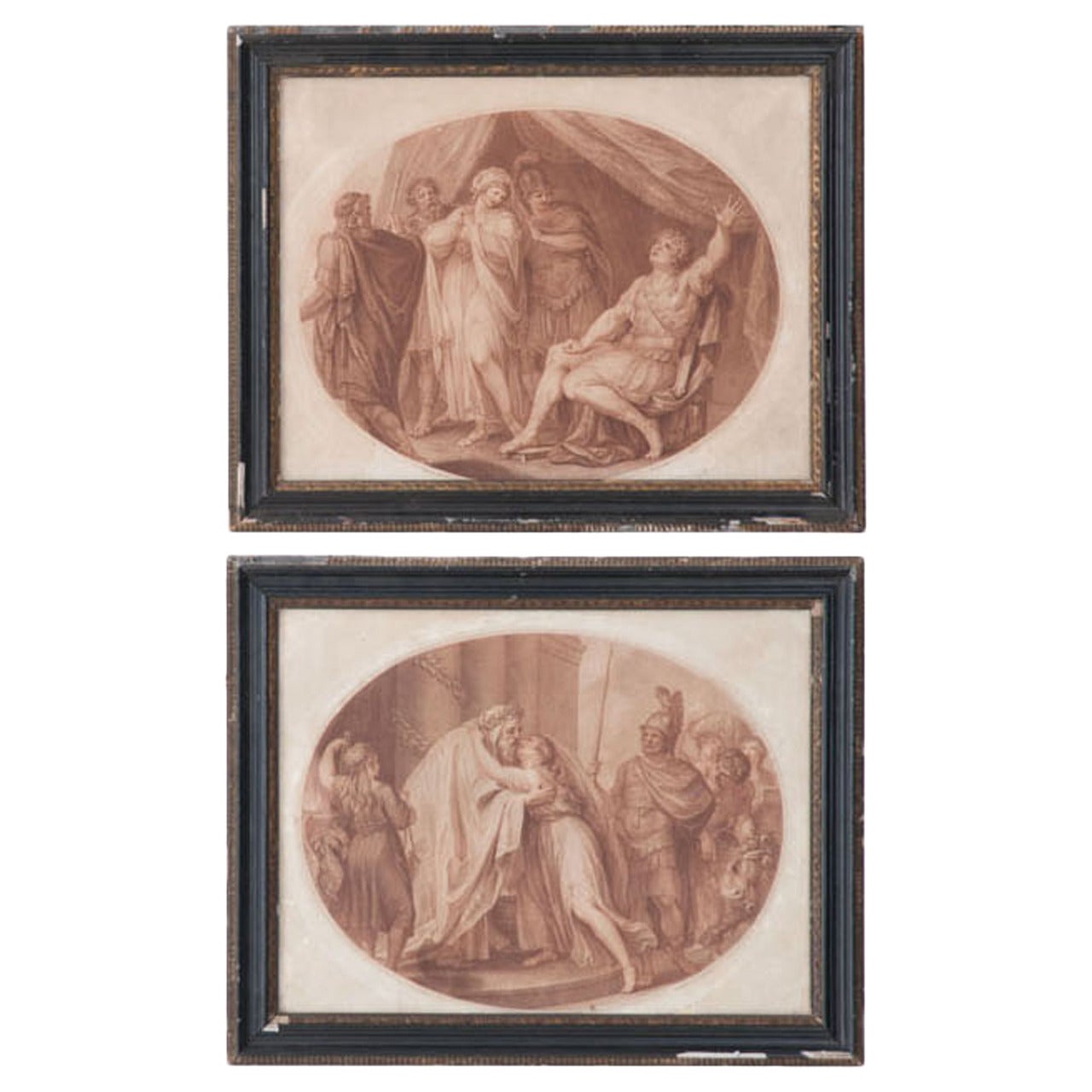 Pair of 18th Century Framed F. Bartolozzi Engravings