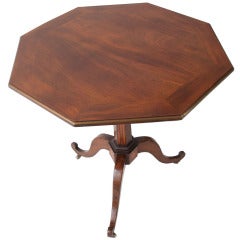 Antique French Mahogany Tilt Top Tea Table