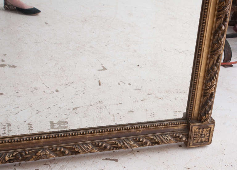French Louis XVI-Style Giltwood Mirror 5