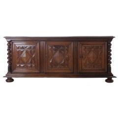 French Walnut 17th Century Louis XIII Enfilade