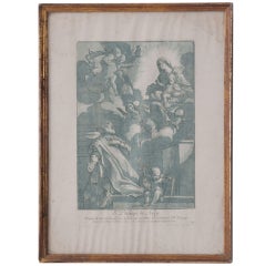 French 19th Century Lithograph of St. Philippe of Rome