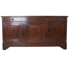 French Louis Philippe Style Walnut Enfilade