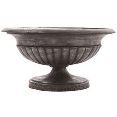 French 19th Century Charles X Polished Cast Iron Urn