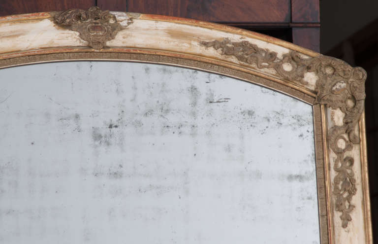 French 19th Century Parcel Gilt and Stripped Mirror 1
