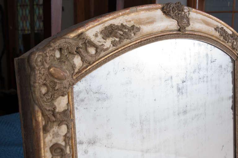 French 19th Century Parcel Gilt and Stripped Mirror 2