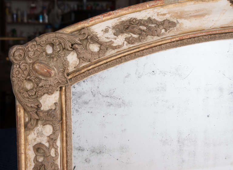 French 19th Century Parcel Gilt and Stripped Mirror 4