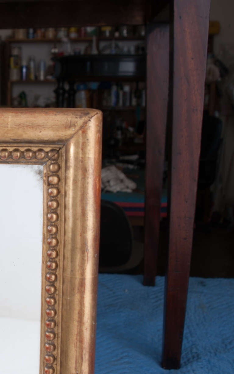 French 19th Century Louis Philippe Gold Gilt Mirror 1