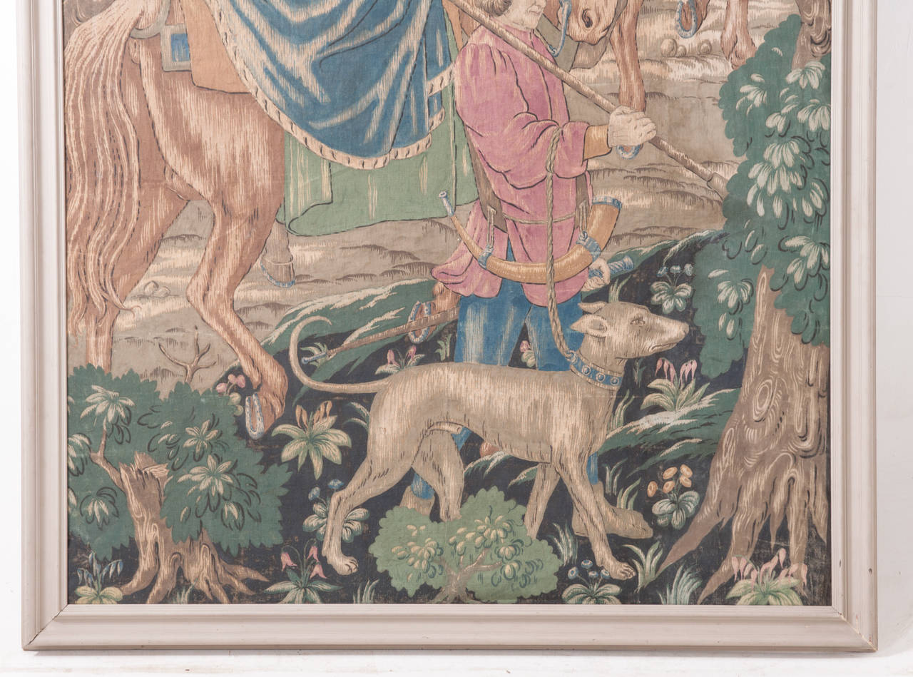 French 19th Century Painted Tapestry Cartoon at 1stDibs tapestry cartoons, cartoon tapestry