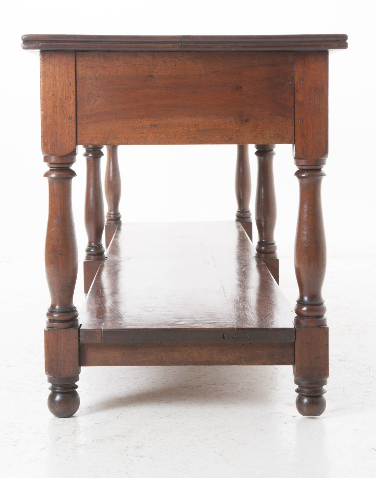 French 19th Century Walnut Drapers Table 2