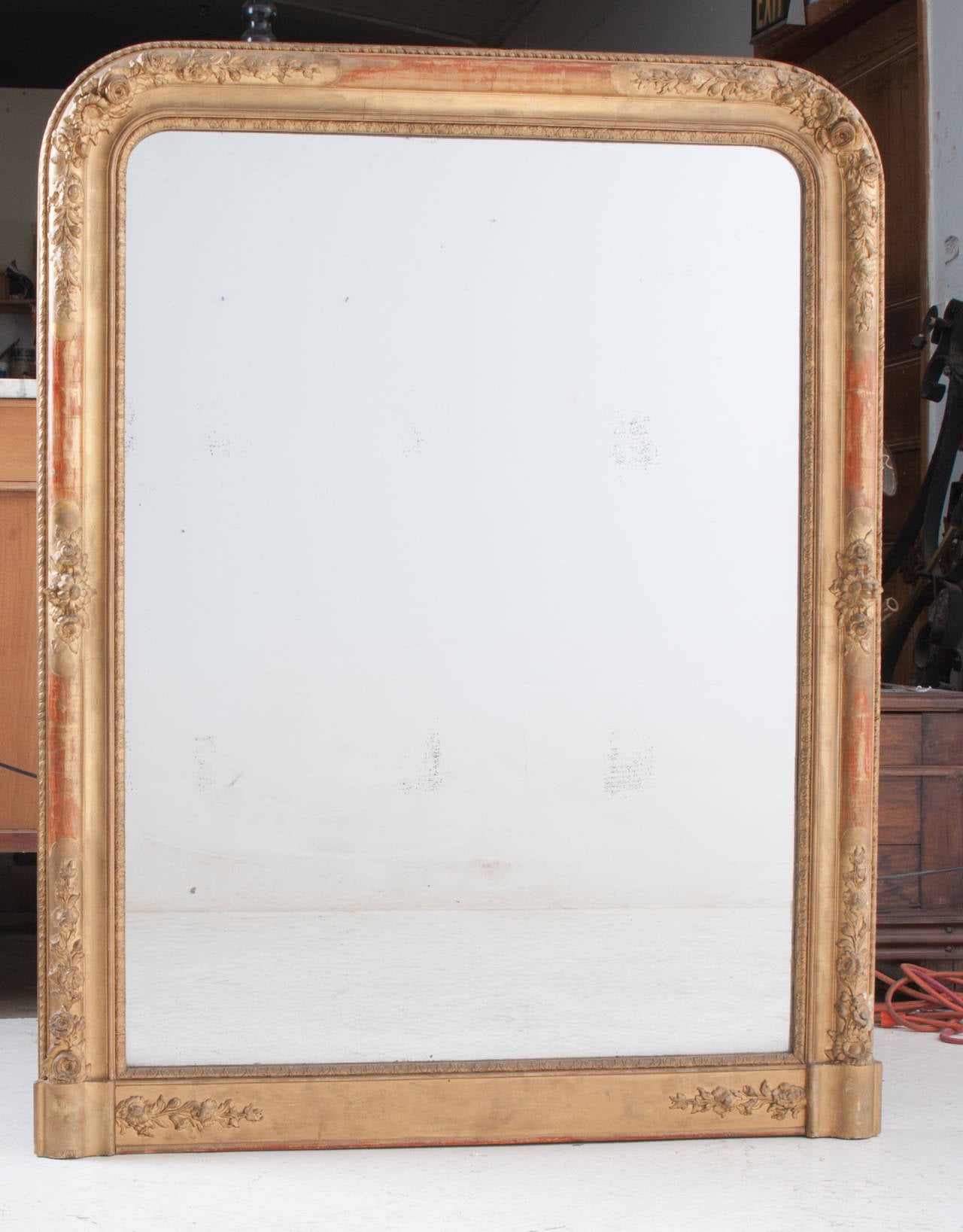 French 19th Century Louis Philippe Giltwood Mirror 3