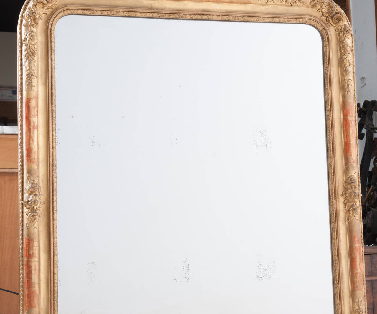 French 19th Century Louis Philippe Giltwood Mirror 2
