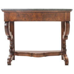 French 19th Century Restauration Marble Top Console