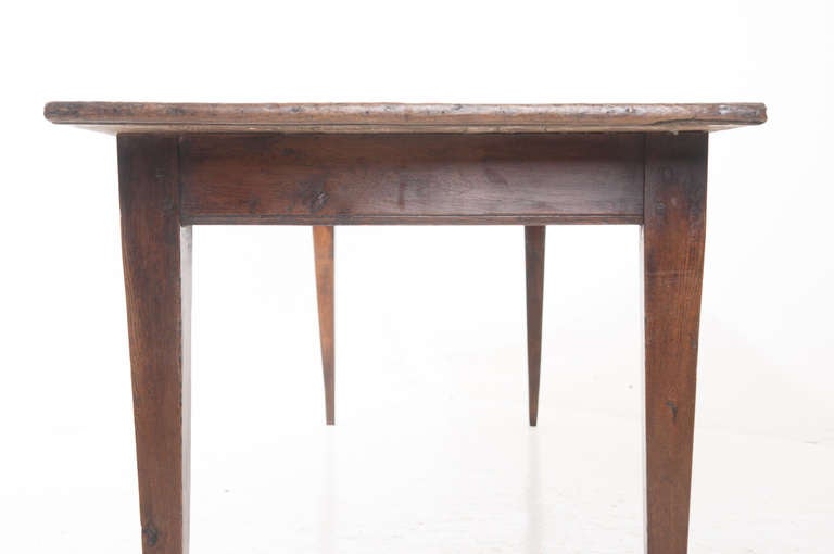 Country French 19th Century Dark Pine 10ft + Farm Table