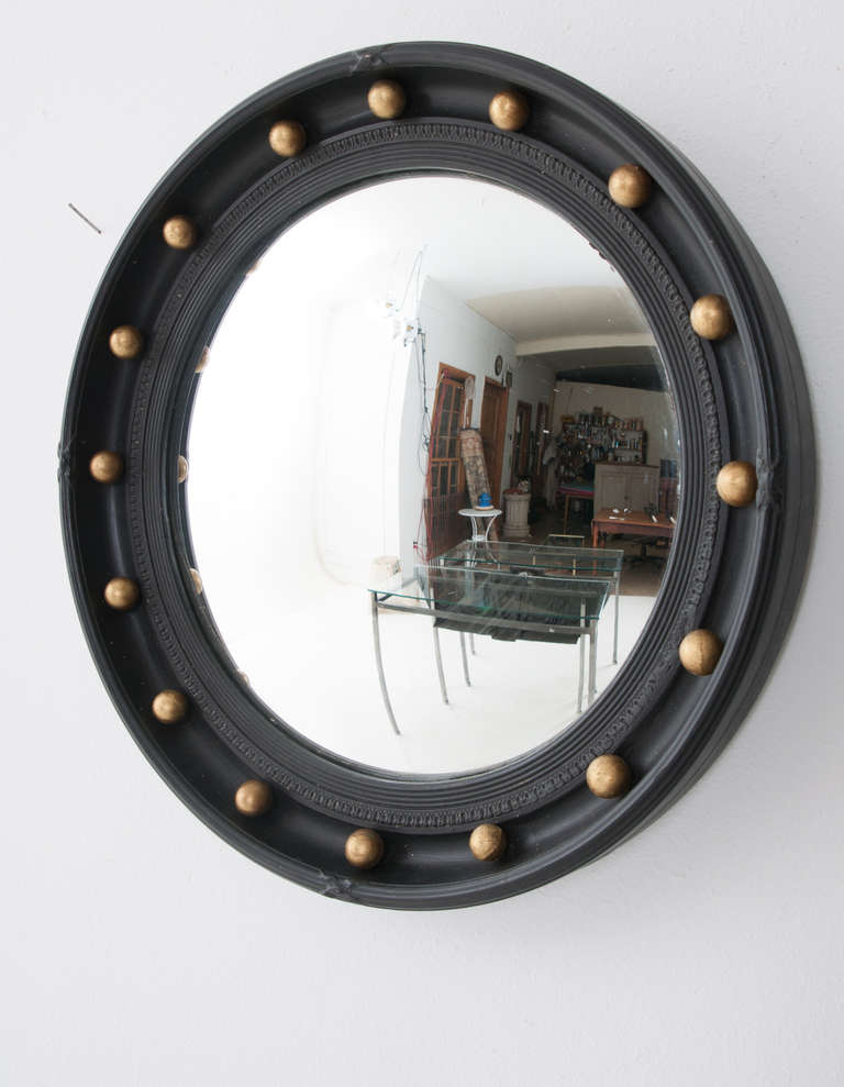 Early 20th Century English Convex Bull's Eye Mirror 2