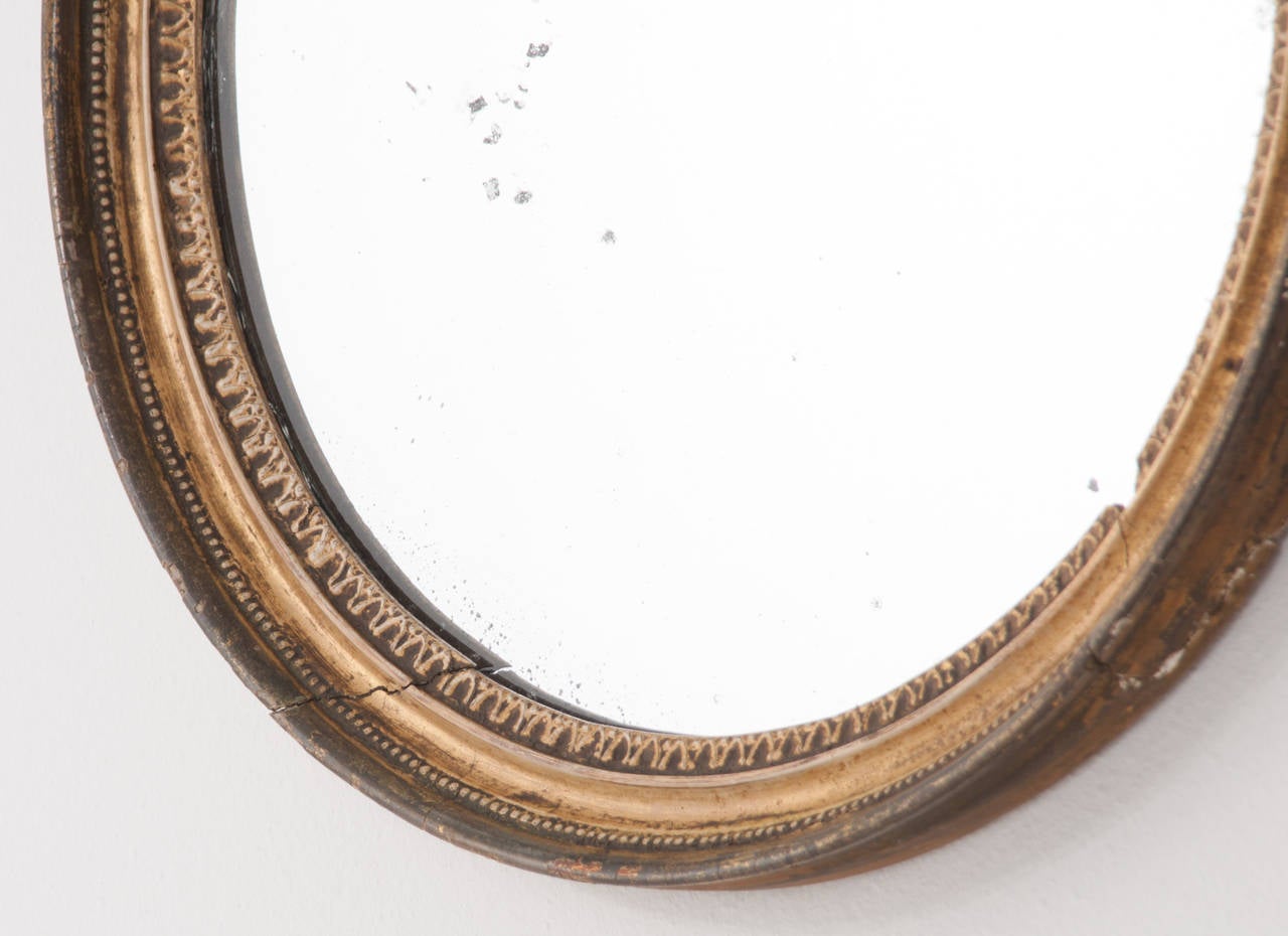 English Pair of 19th Century Gilt Round Mirrors In Good Condition In Baton Rouge, LA