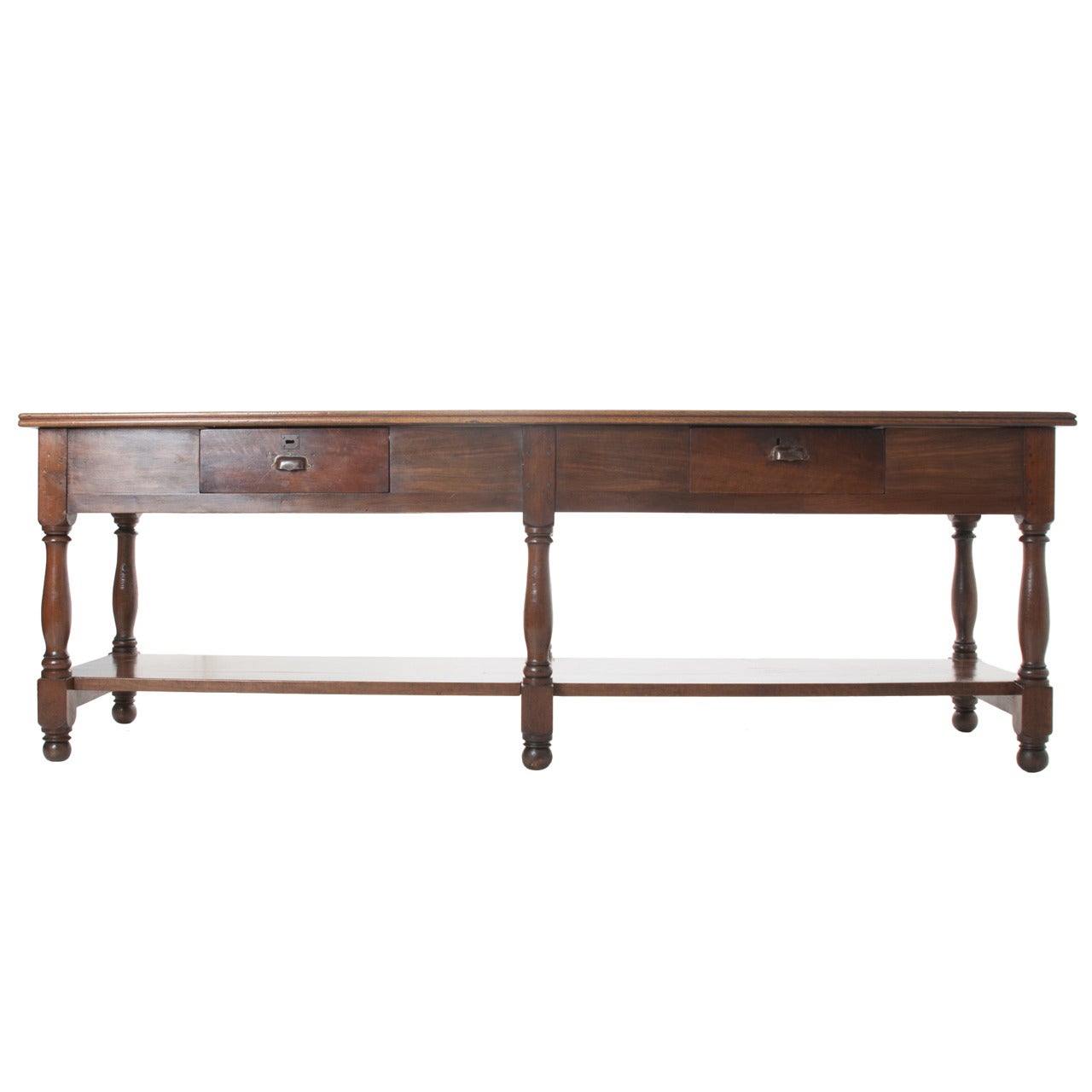 French 19th Century Walnut Drapers Table