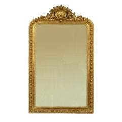 French Gold Gilt 19th Century Louis Philippe Mirror