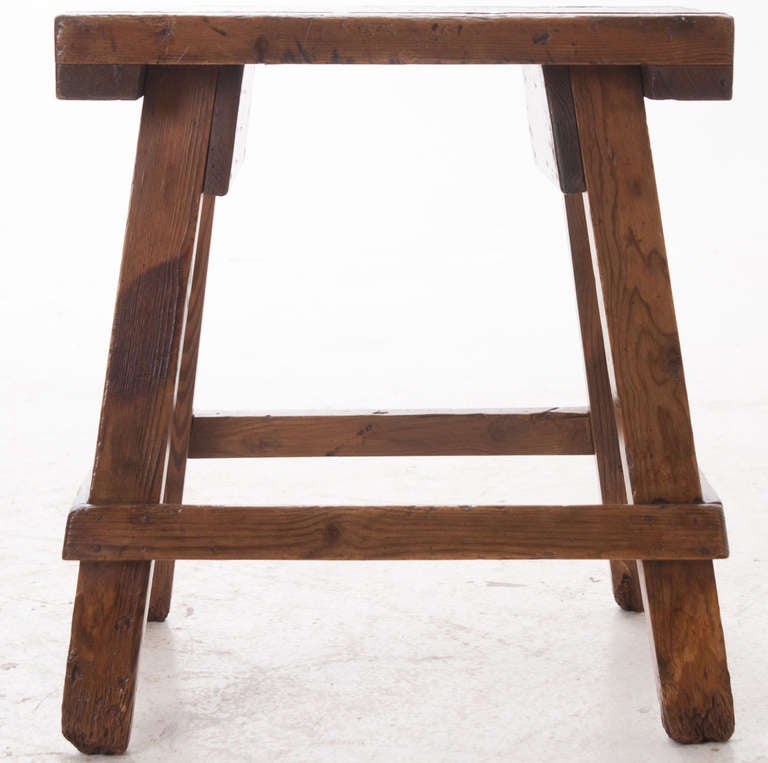Portuguese 18th Century Wooden Stool