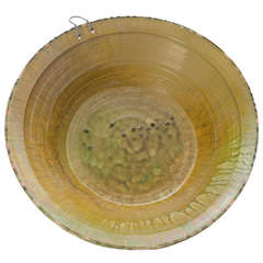 Antique English 19th Century Glazed Mixing Bowl