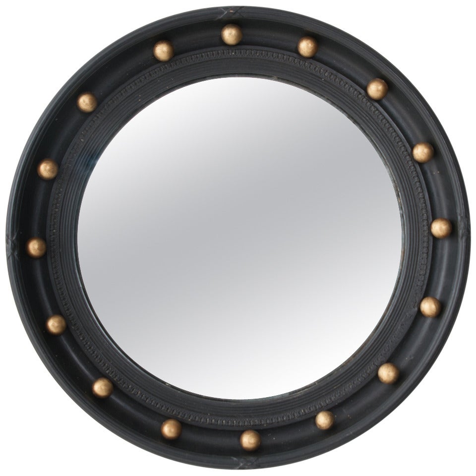 Early 20th Century English Convex Bull's Eye Mirror