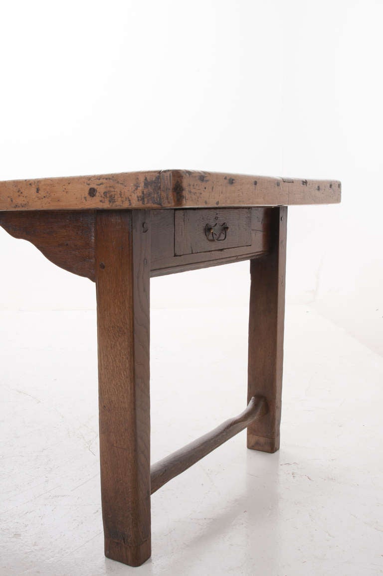 French 18th Century Breton Farm House Table with Thick Top 6