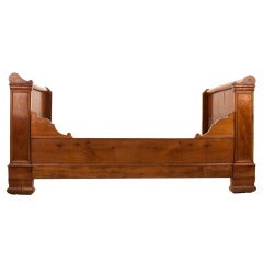 Antique French Louis Philippe Style Cherry Daybed