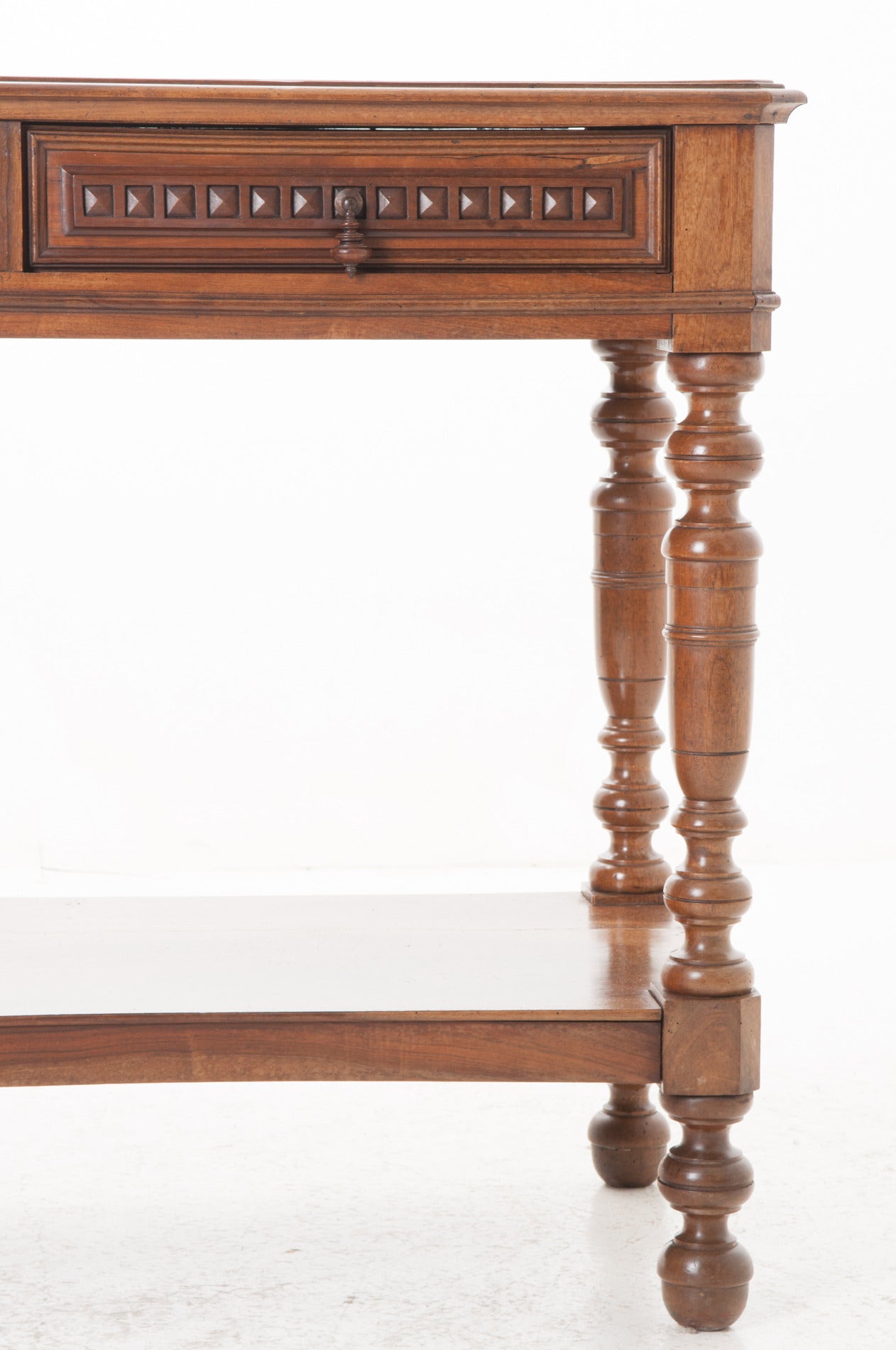 French 19th Century Fruit Wood Console Table In Good Condition In Baton Rouge, LA