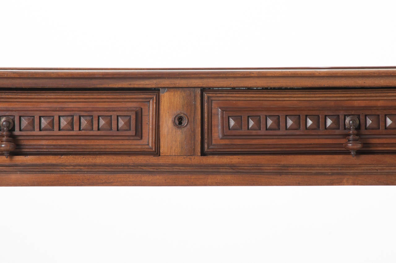 French 19th Century Fruit Wood Console Table 1