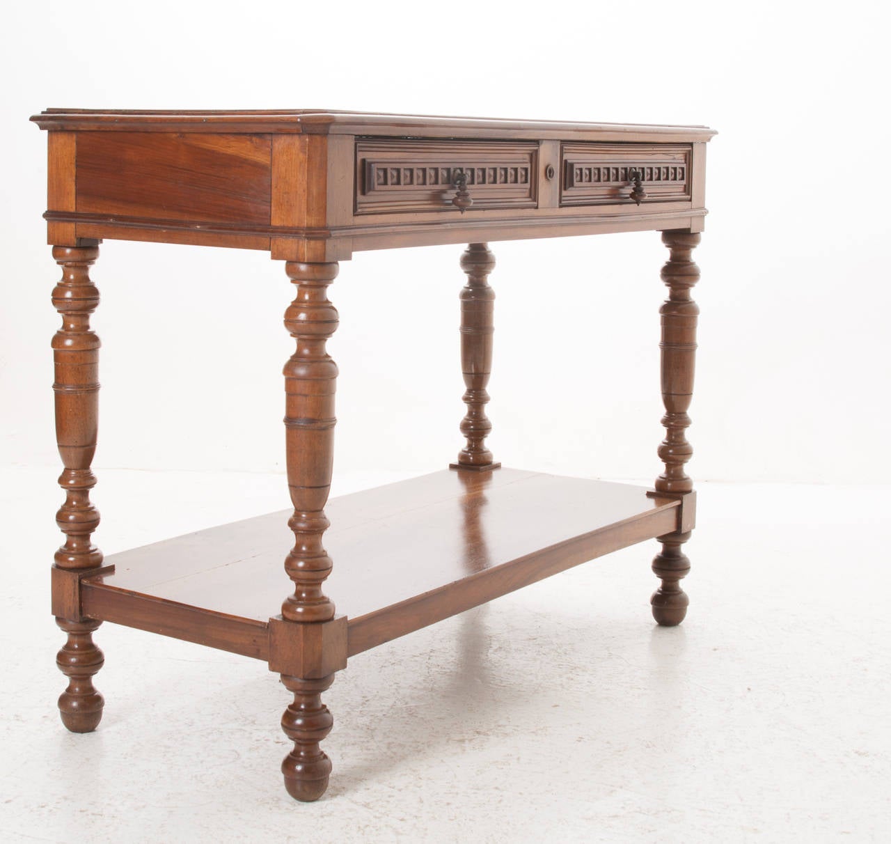 French 19th Century Fruit Wood Console Table 6