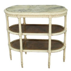 French Marble Top Three Tier table