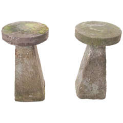 English Pair of 19th Century Staddle Stones