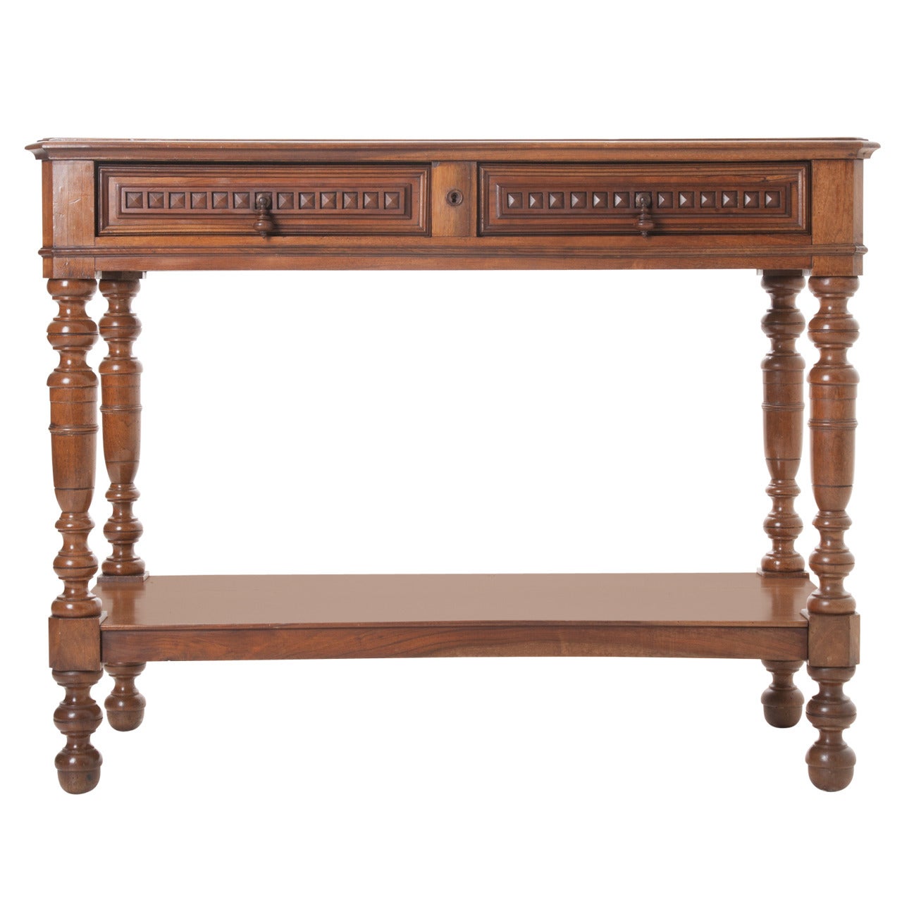 French 19th Century Fruit Wood Console Table