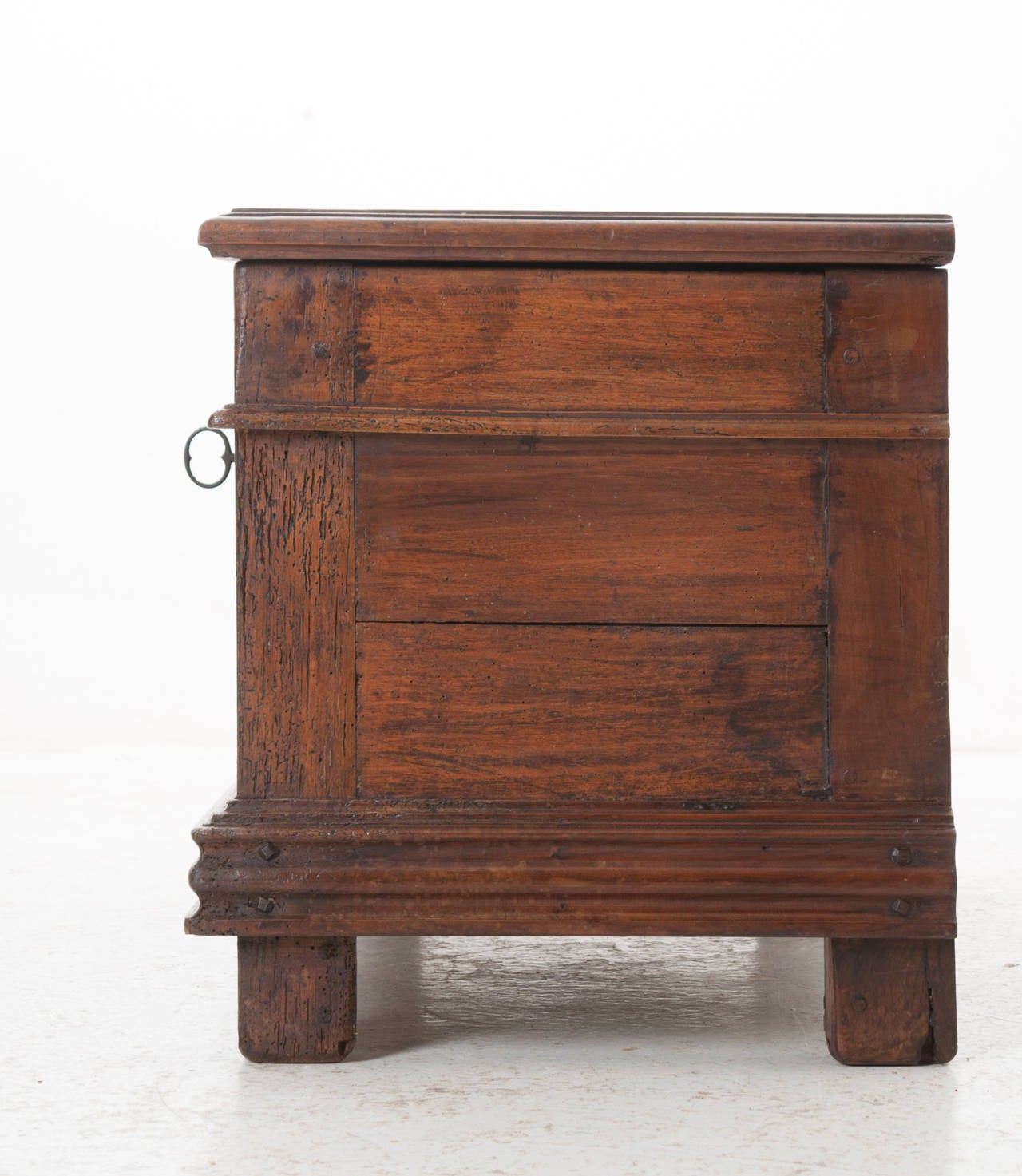French 19th Century Carved Coffer Trunk 6