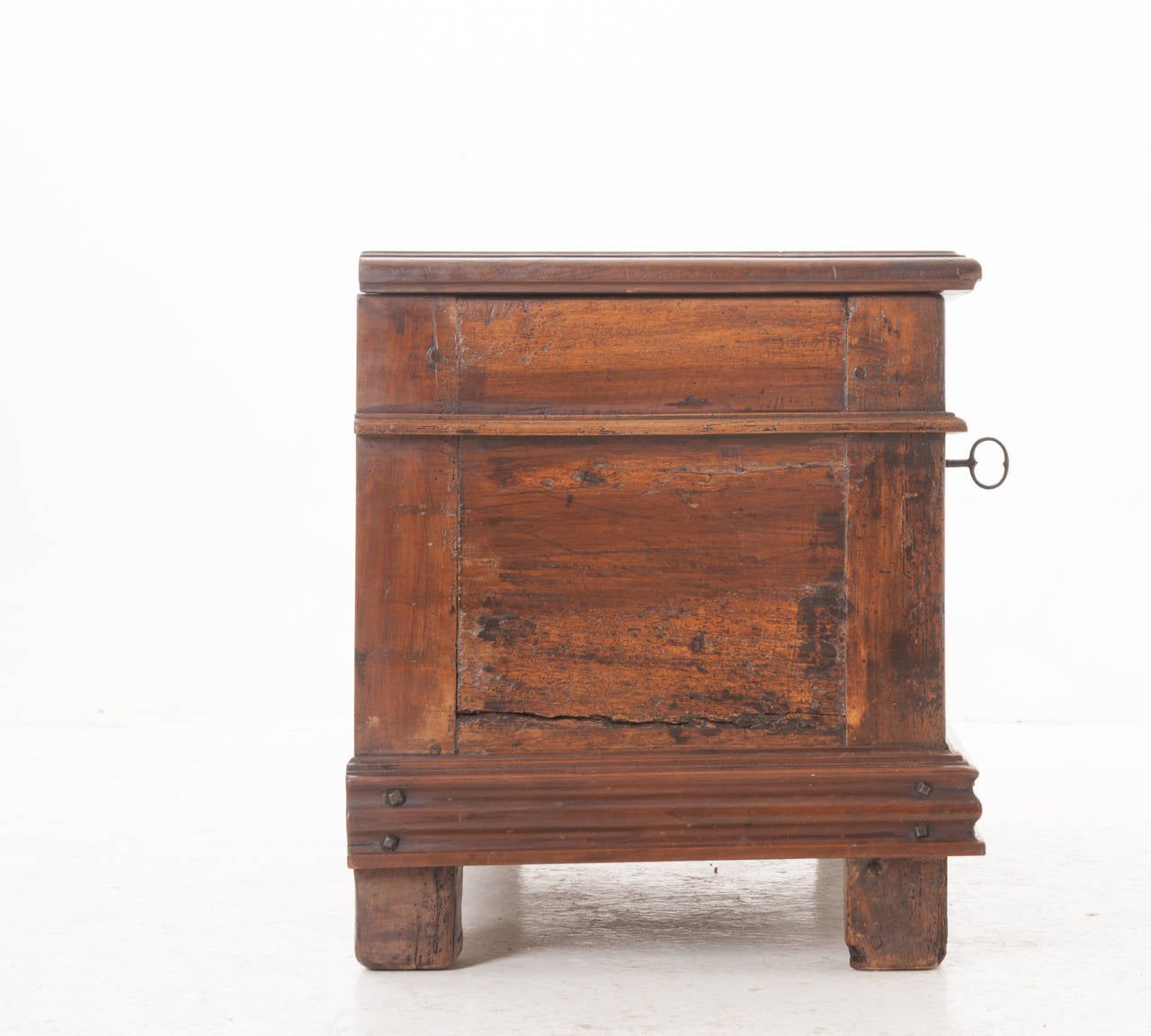 French 19th Century Carved Coffer Trunk 5