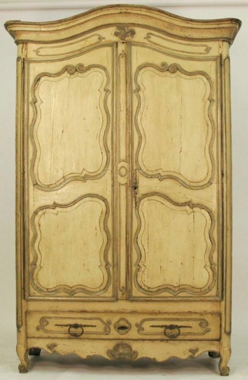 French 19th Century Painted Armoire 8