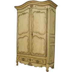 French 19th Century Painted Armoire