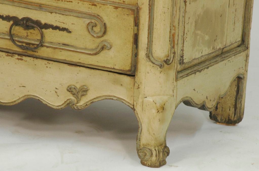 French 19th Century Painted Armoire 2