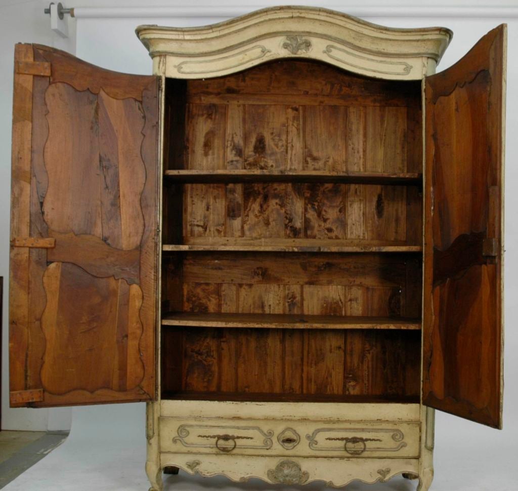 French 19th Century Painted Armoire 7