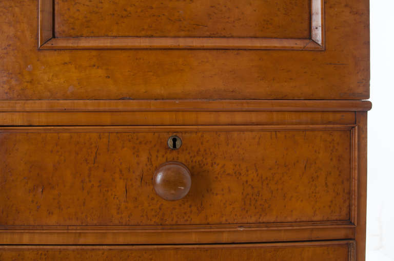 English 19th Century Maple Linen Press 2